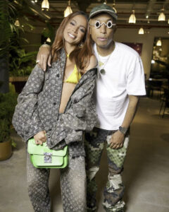 Anitta et Pharrell Williams au défilé Louis Vuitton à Paris, le 20 juin 2023.