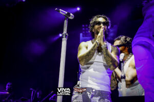 Maluma en concert au Viva Latino Festival, le 23 juin 2023.